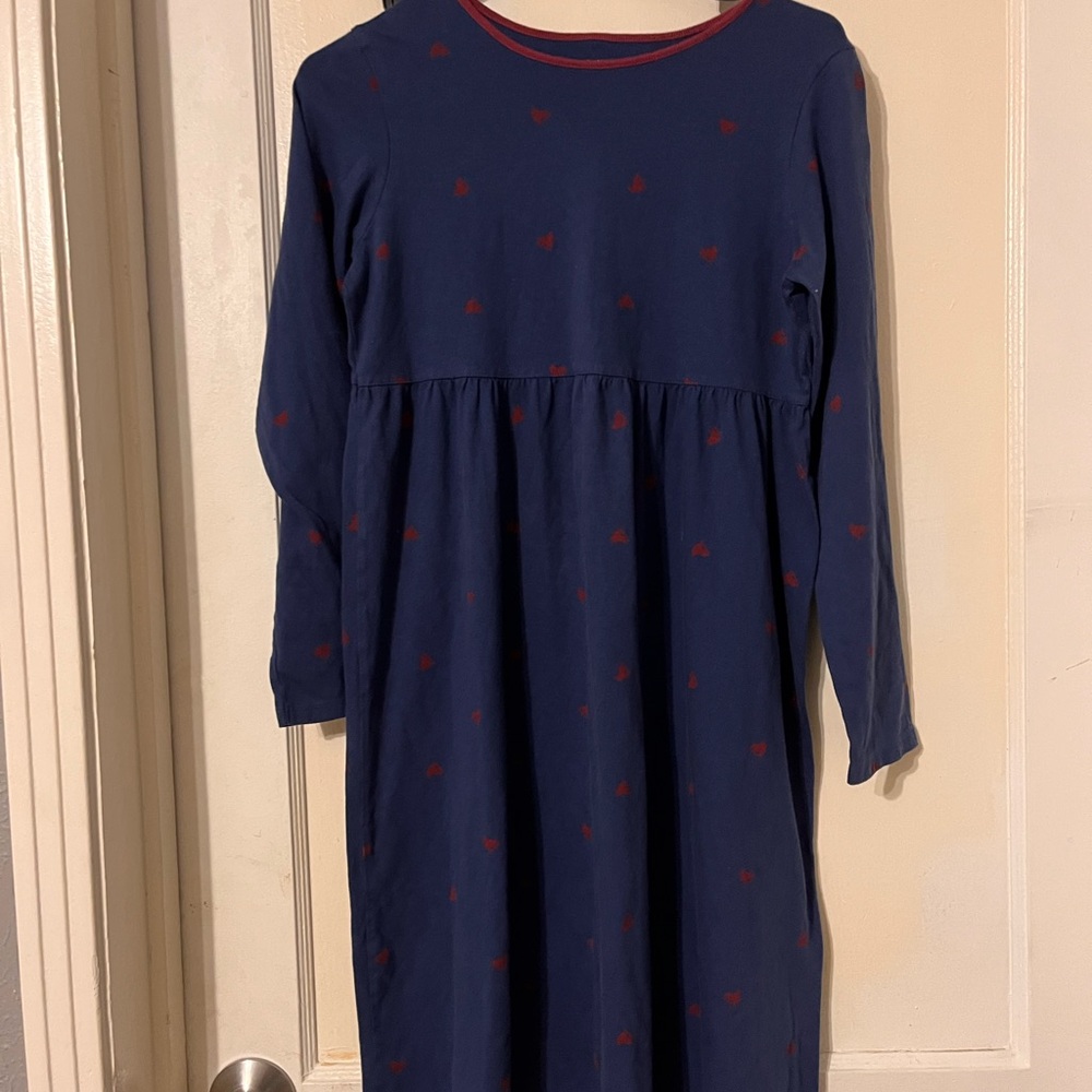 Lands' End Blue Top with Red Trim